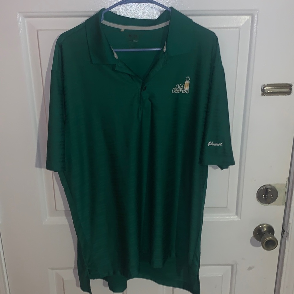 Adidas Old Overton Dri Fit Golf Polo XL Green